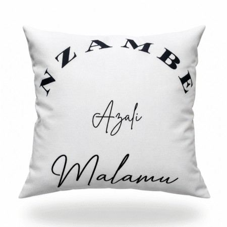 Coussin en Lin Nzambe Azali Malamu 45 x 45 cm